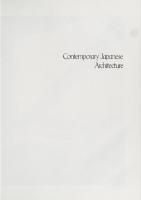 Contemporary Japanese Architecture, Its Development and Challenge
 9780442211745, 0442211740