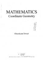 Coordinate Geometry for JEE (Advanced) [3E]
 8131515974, 9788131515976