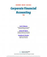 Corporate financial accounting [12th ed]
 1285078586, 9781285078588, 9781133952411, 1133952410