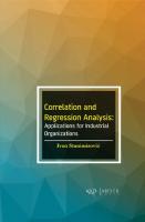 Correlation and Regression Analysis: Applications for Industrial Organizations
 1774071584, 9781774071588