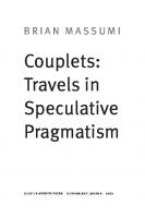 Couplets: Travels in Speculative Pragmatism
 9781478021964