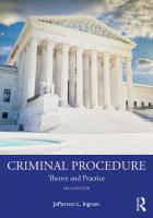 Criminal Procedure: Theory and Practice [3 ed.]
 0367371421, 9780367371425