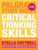 Critical Thinking Skills (3rd Edition) [Third ed.]
 9781137550521