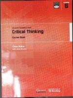 Critical Thinking: University Foundation Study Course Book: Module 6: Critical Thinking (Transferable Academic Skills Kit (TASK)) [Student ed.]
 9781859649206