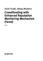 Crowdfunding with Enhanced Reputation Monitoring Mechanism (Fame)
 9783110579987, 9783110582925, 9783110580167