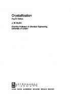 Crystallization [4th ed]
 9780750648332, 0-7506-4833-3