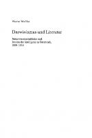 Darwinismus und Literatur: naturwissenschaftliche und literarische Intelligenz in Österreich : 1859-1914
 3205989457