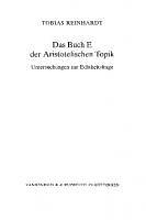 Das Buch E der Aristotelischen Topik: Untersuchungen zur Echtheitsfrage
 9783666252280, 3525252285, 9783525252284