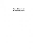 Data science for mathematicians [First edition]
 9780429398292, 9780367027056, 2020011719, 9780367528492, 0367027054, 0367528495