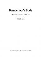 Democracy's Body: Judson Dance Theatre, 1962–1964
 9780822396567