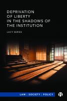 Deprivation of Liberty in the Shadows of the Institution
 9781529212006