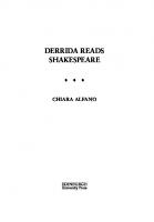 Derrida Reads Shakespeare
 9781474409889