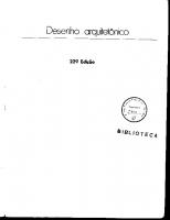 Desenho Arquitetonico. 22. ed. ro Rio de Janeio- Ao Livro Tecnico, 1979 [22ed]