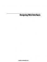 Designing Web Interfaces: Principles and Patterns for Rich Interactions [1 ed.]
 0596516258, 9780596516253