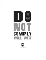 Do Not Comply : Taking Back Power from America's Corrupt Elite [1 ed.]
 9781546005582, 9781546005605