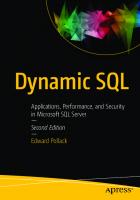 Dynamic SQL: applications, performance, and security in Microsoft SQL Server [Second edition]
 9781484243176, 9781484243183, 148424317X