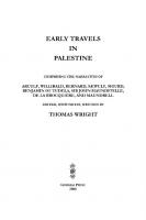 Early Travels in Palestine
 9781463212254