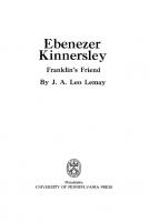 Ebenezer Kinnersley: Franklin's Friend
 9781512817577