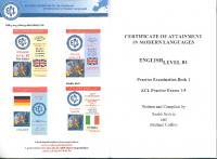 ECL English Level B1 Practice Examination Book 1
 963878461X, 9789638784612