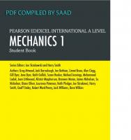 Edexcel International A Level Mathematics Mechanics 1 Student Book: Student Book [1 ed.]
 1292244674, 9781292244679