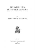Education and Preventive Medicine
 9780231881371