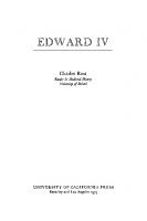Edward IV [Reprint 2020 ed.]
 9780520322561