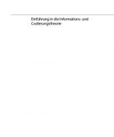 Einführung in die Informations- und Codierungstheorie [2 ed.]
 366268523X, 9783662685235, 9783662685242