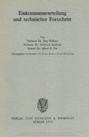 Einkommensverteilung und technischer Fortschritt [1 ed.]
 9783428441648, 9783428041640