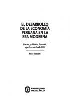 El Desarrollo De La Economia Peruana En El Mundo Moderno