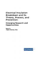 Electrical Insulation Breakdown and Its Theory, Process, and Prevention: Emerging Research and Opportunities
 1522594574, 9781522594574