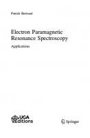 Electron Paramagnetic Resonance Spectroscopy: Applications
 3030396673, 9783030396671