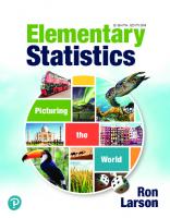 Elementary Statistics : Picturing the World [8 ed.]
 2021921349, 0137493320, 9780137493326