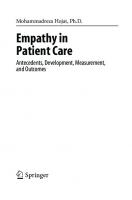 Empathy in Patient Care: Antecedents, Development, Measurement, and Outcomes
 0387336079, 9780387336077