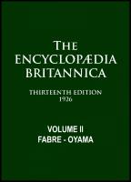 Encyclopaedia Britannica [2, 13 ed.]