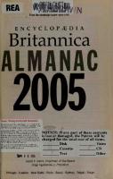 Encyclopaedia Britannica Almanac 2005
 1402203276, 159339120X