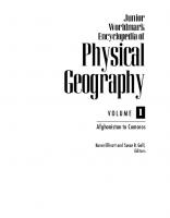 Encyclopedia of Physical Geography - Afghanistan - Comoros [Vol 1, 1 ed.]
 0-7876-6265-8, 0-7876-6266-6