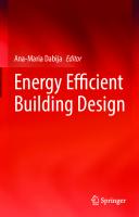 Energy Efficient Building Design
 3030406709, 9783030406707