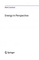 Energy in Perspective
 3030635406, 9783030635404