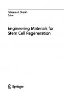 Engineering Materials for Stem Cell Regeneration
 9811644195, 9789811644191