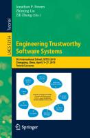 Engineering Trustworthy Software Systems: 5th International School, SETSS 2019, Chongqing, China, April 21–27, 2019, Tutorial Lectures [1st ed.]
 9783030550882, 9783030550899