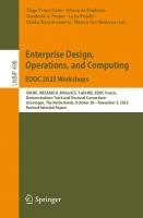Enterprise Design, Operations, and Computing. EDOC 2023 Workshops (Lecture Notes in Business Information Processing)
 303154711X, 9783031547119