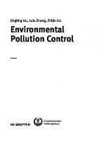 Environmental Pollution Control
 9783110538311, 9783110537895