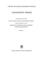 Enzyklopädie der philosophischen Wissenschaften im Grundrisse (1827)
 9783787334018, 3787334017