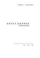 Ernst Krenek: The Man and His Music [Reprint 2020 ed.]
 9780520311091