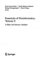Essentials of bioinformatics. Volume II, In silico life science : medicine
 9783030183752, 3030183750