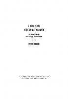 Ethics in the Real World: 82 Brief Essays on Things That Matter
 9781400882854
