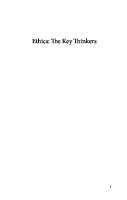 Ethics: The Key Thinkers
 9781350107809, 9781350107793, 9781350107786, 9781350107816