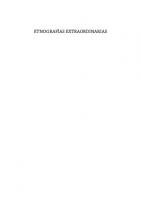 Etnografías extraordinarias : gentes, espíritus y asombros en Salto, Uruguay [1 ed.]
 8400106407, 9788400106409