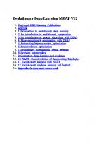 Evolutionary Deep Learning (MEAP V12)