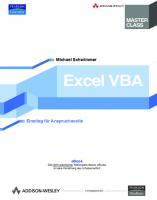 Excel VBA Master Class
 9783827321831, 3827321832